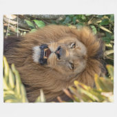 Lion Fleece Blanket (Vorderseite (Horizontal))