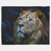 Lion Fleece Blanket (Vorderseite (Horizontal))