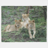 Lion Fleece Blanket (Vorderseite (Horizontal))