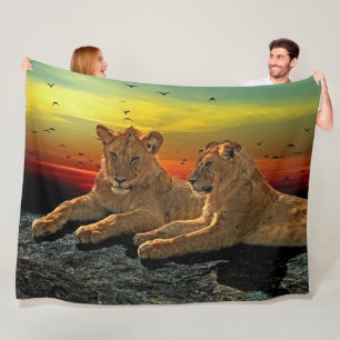 Lion Fleece Blanket