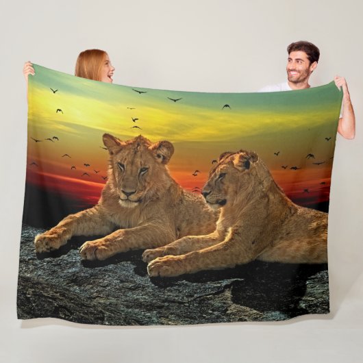 Lion Fleece Blanket (Beispiel)