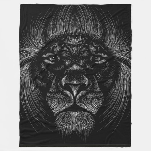 Lion Fleece Blanket (Vorderseite)