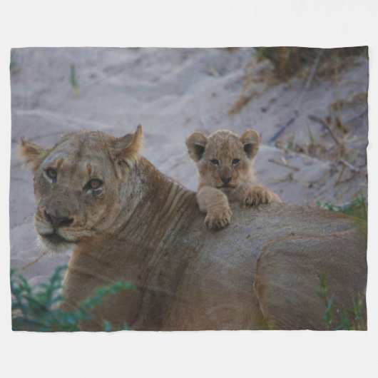 Lion Fleece Blanket (Vorderseite (Horizontal))