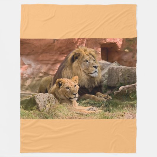 Lion Fleece Blanket (Vorderseite)