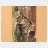 Lion Fleece Blanket (Vorderseite (Horizontal))