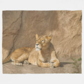 Lion Fleece Blanket (Vorderseite (Horizontal))