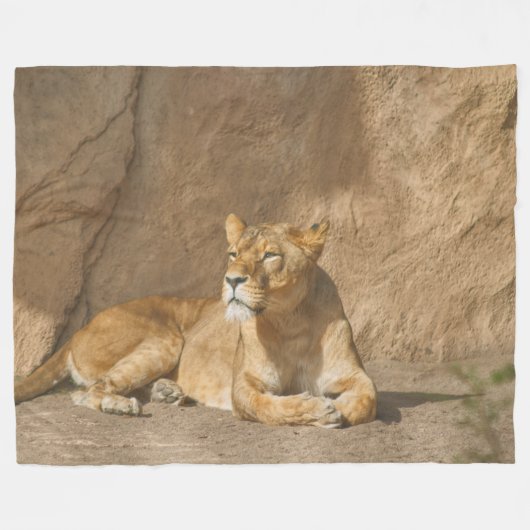 Lion Fleece Blanket (Vorderseite (Horizontal))