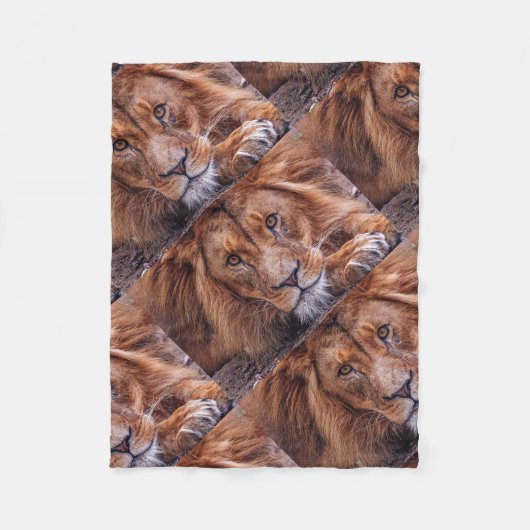 Lion Fleecedecke (Vorderseite)