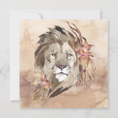 Lion Floral Card (Vorderseite)