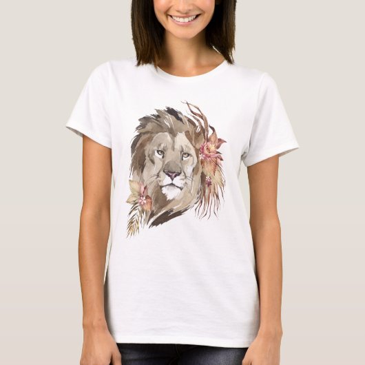Lion Floral T - Shirt (Vorderseite)