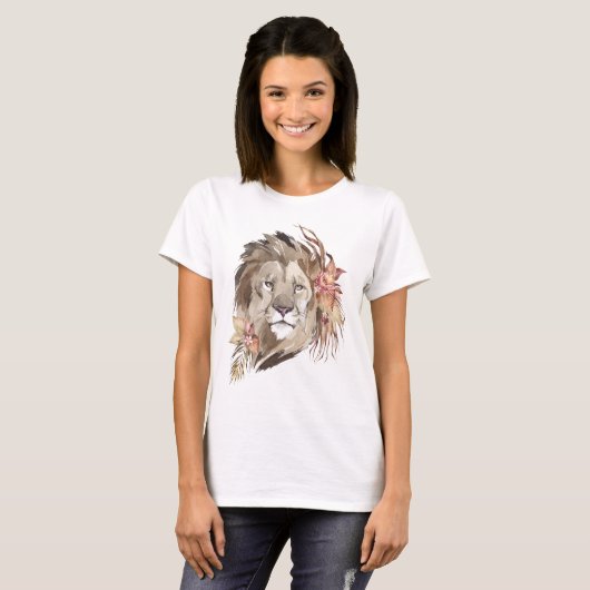 Lion Floral T - Shirt (Vorne ganz)