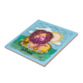 Lion Flowers Fliese (Seite)