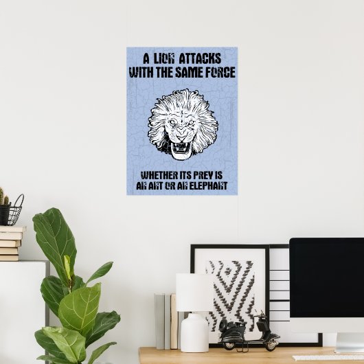Lion Force Poster (Heimbüro)