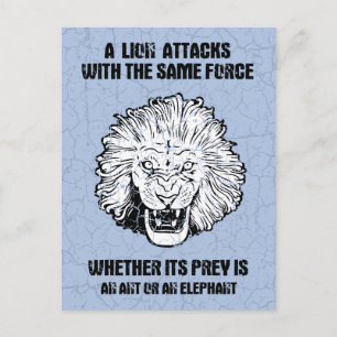 Lion Force Postkarte