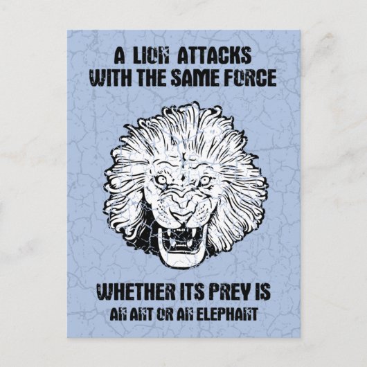 Lion Force Postkarte (Vorderseite)