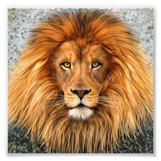 Lion Fotografie Malgrafiebild (Vorne)