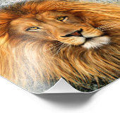 Lion Fotografie Malgrafiebild (Ecke)