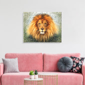 Lion Fotografie Malgrafiebild Leinwanddruck (Insitu (Wohnzimmer))