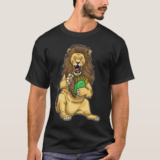 Lion French Pommes T-Shirt (Vorderseite)