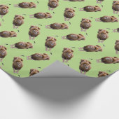 Lion Frenzy Wrapping Paper (Grüne) Geschenkpapier (Ecke)