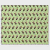Lion Frenzy Wrapping Paper (Grüne) Geschenkpapier (Flach)