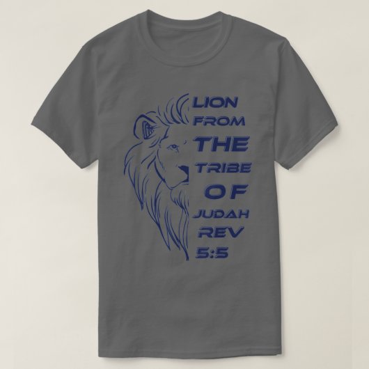 Lion From The Tribe of Judah Christian Shirts For (Design vorne)