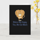 Lion Funny Karte (Gelbe Blume)