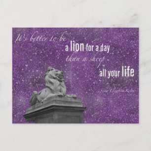 Lion für einen Tag Postkarte