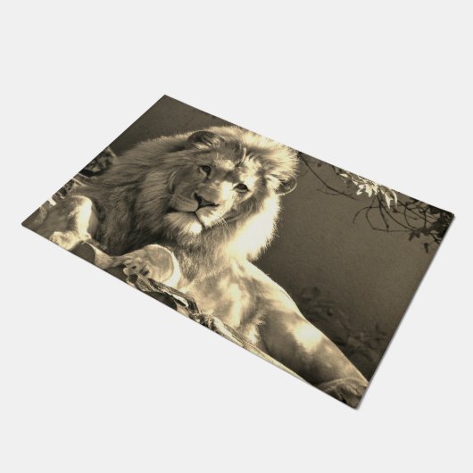 Lion Fußmatte (Schrägansicht)