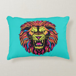 Lion gedruckte Akzent Pillow Dekokissen
