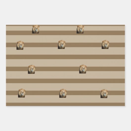 Lion-Geschenkpackung Geschenkpapier Set (Vorderseite 3)