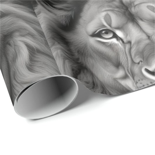 Lion Geschenkpapier (Rolleneckpunkt)