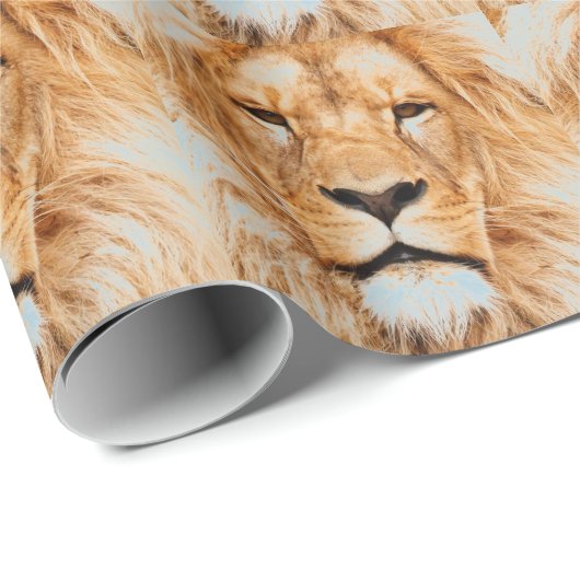 Lion Geschenkpapier (Rolleneckpunkt)