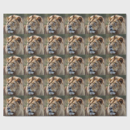 Lion Geschenkpapier (Flach)