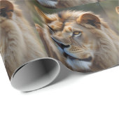 Lion Geschenkpapier (Rolleneckpunkt)