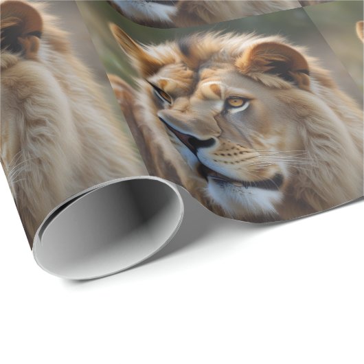 Lion Geschenkpapier (Rolleneckpunkt)