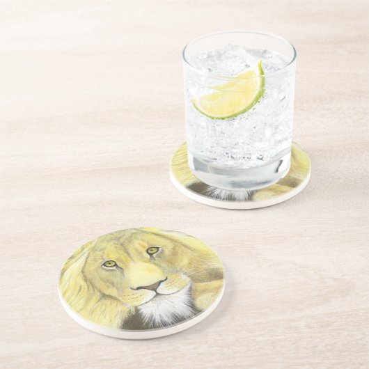 Lion Getränkeuntersetzer (Seite)