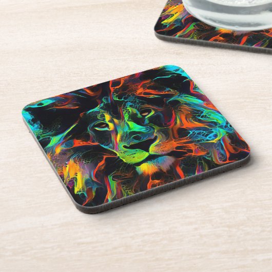 Lion Getränkeuntersetzer (Linke Seite)