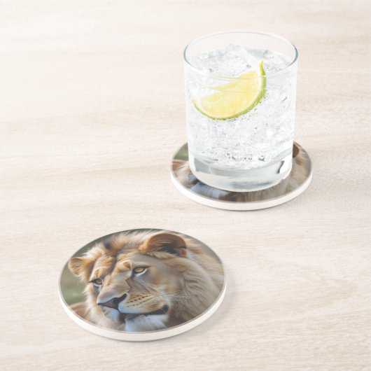 Lion Getränkeuntersetzer (Seite)