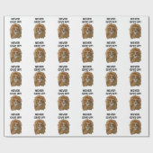 Lion gibt nie Lion auf Geschenkpapier (Flach)