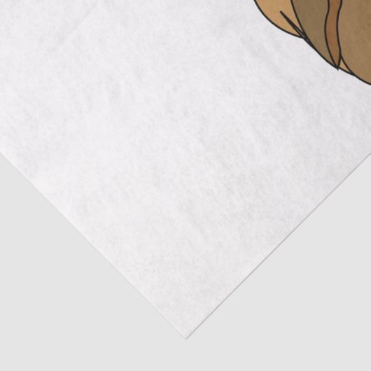 Lion gibt nie Lion auf Seidenpapier (Detail)