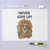 Lion gibt nie Lion auf Seidenpapier (Handwerk)