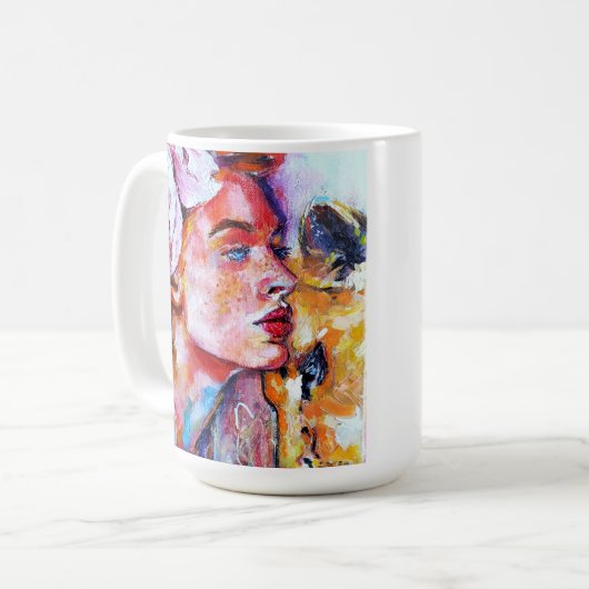 Lion Girl Kaffeetasse (Vorderseite Links)
