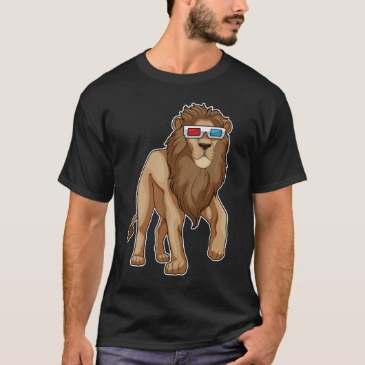 Lion Glasses T-Shirt (Vorderseite)