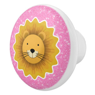 Lion Glitzer Keramikknauf