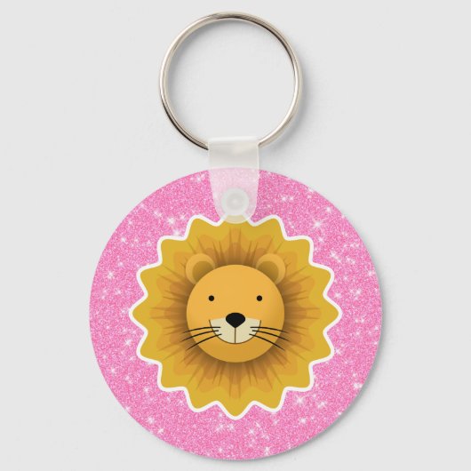Lion Glitzer Schlüsselanhänger (Vorderseite)