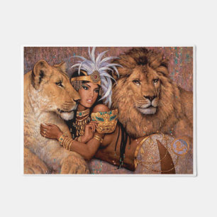 Lion Goddess Ägyptische Prinzessin Door Mat Fußmatte