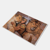 Lion Goddess Ägyptische Prinzessin Door Mat Fußmatte (Schrägansicht)