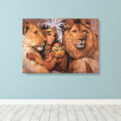 Lion Goddess Egyptian Princess Leinwand Art (Insitu (Holzboden))