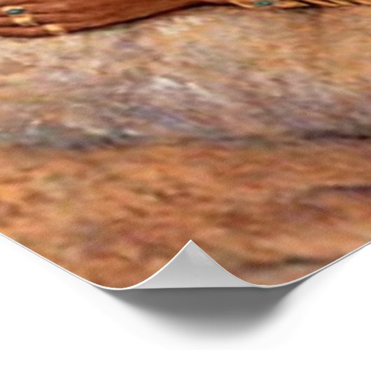 Lion Goddess Egyptian Princess Poster (Ecke)